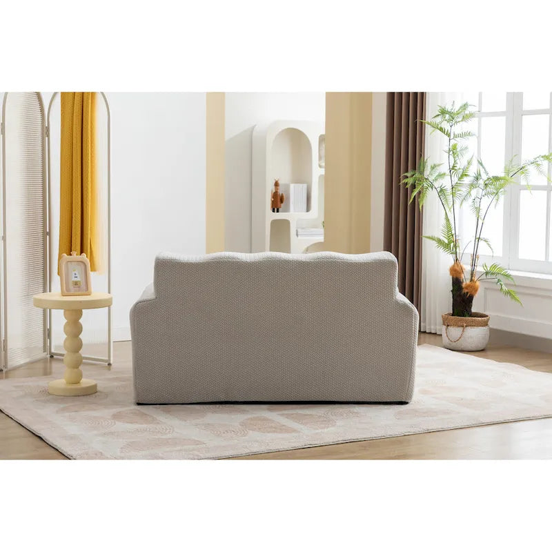 Button-Tufted Accent Chair with High-Density Foam Cushioning