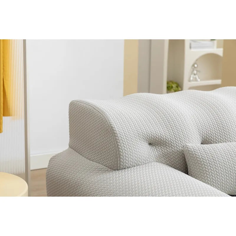 Button-Tufted Accent Chair with High-Density Foam Cushioning