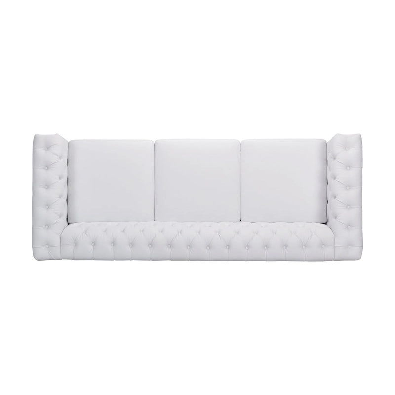 Chesterfield 3-Seater Sofa with Button Tufting and Nailhead Trim