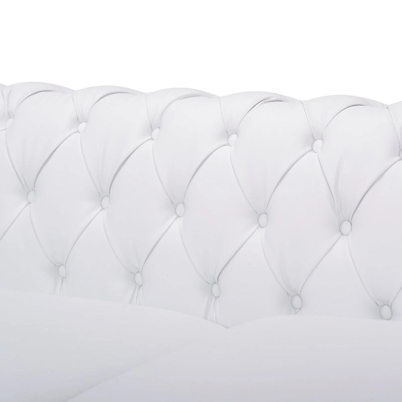 Chesterfield 3-Seater Sofa with Button Tufting and Nailhead Trim