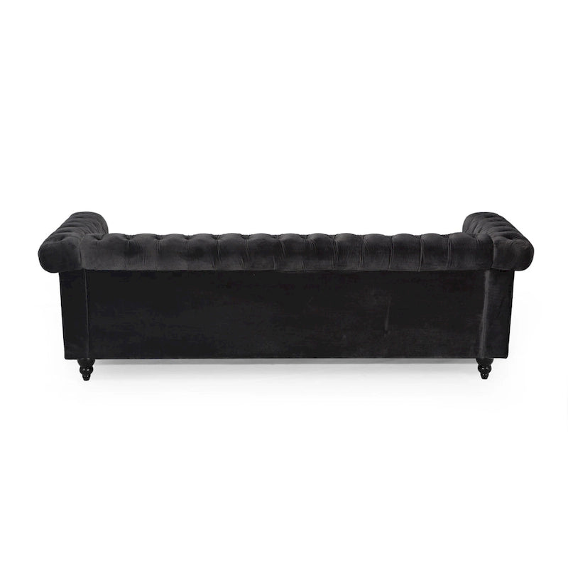 Chesterfield 3-Seater Sofa with Button Tufting and Nailhead Trim