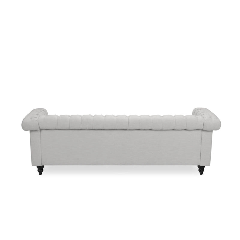 Chesterfield 3-Seater Sofa with Button Tufting and Nailhead Trim