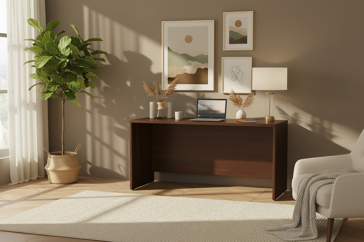 60" Credenza Desk - No Side Cabinet