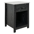 2-Tier End Table with Drawer and Open Shelf