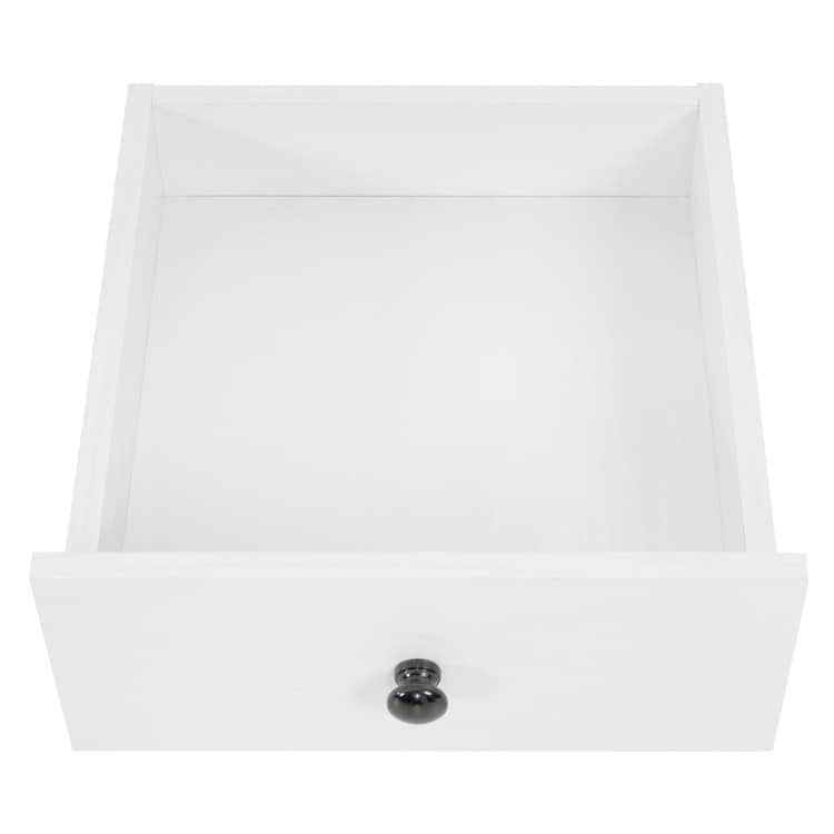 2-Tier End Table with Drawer and Open Shelf