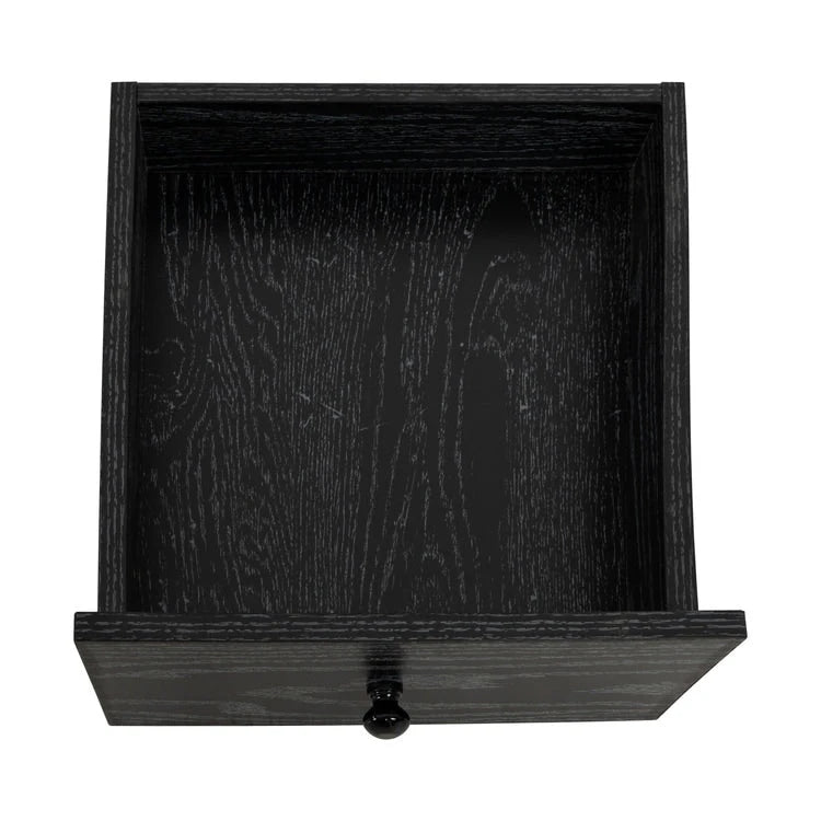 2-Tier End Table with Drawer and Open Shelf