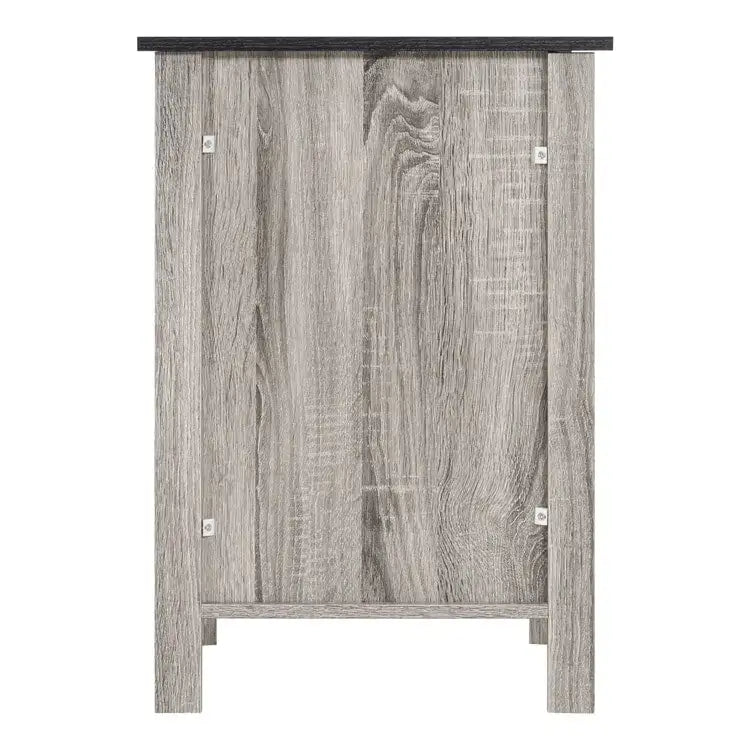2-Tier End Table with Drawer and Open Shelf