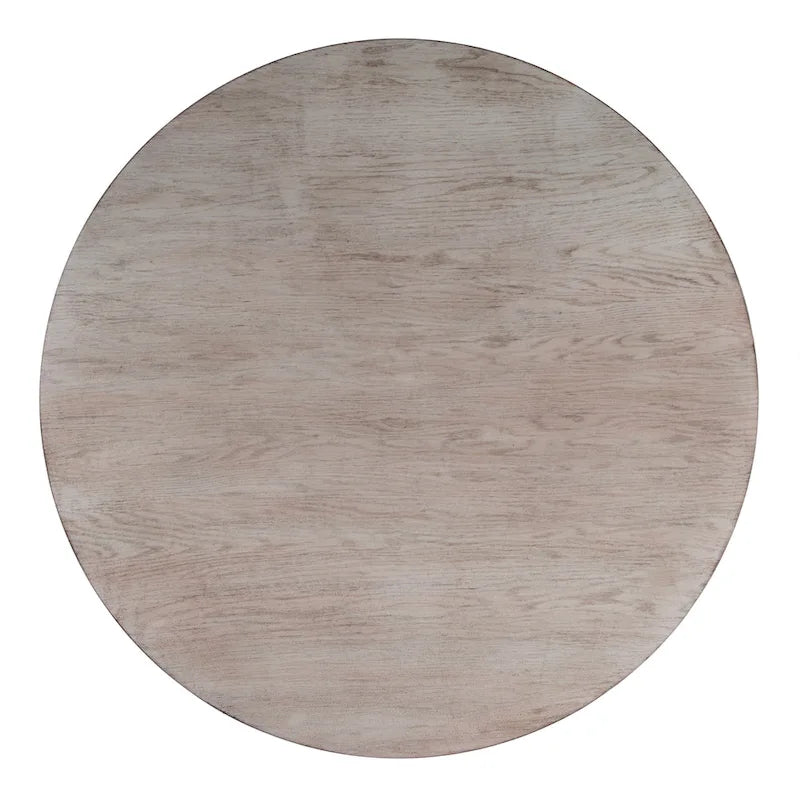 48" Round Pedestal Dining Table with Cherry Veneer Top