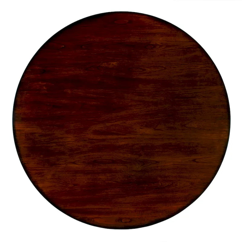 48" Round Pedestal Dining Table with Cherry Veneer Top
