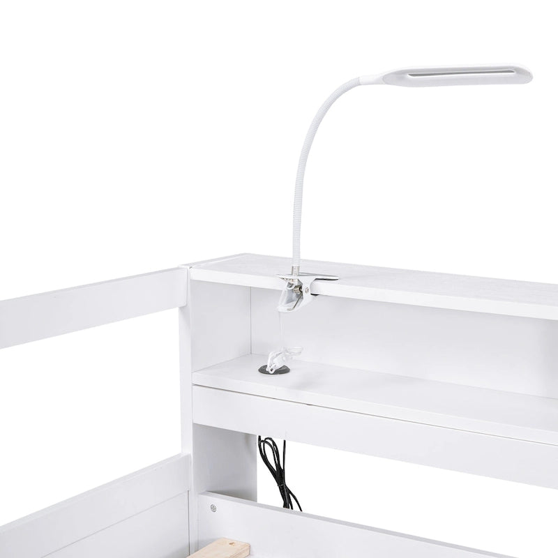 Twin XL Wood Daybed with 2 Pull-Out Trundles, Storage Cubbies and USB Charging Port