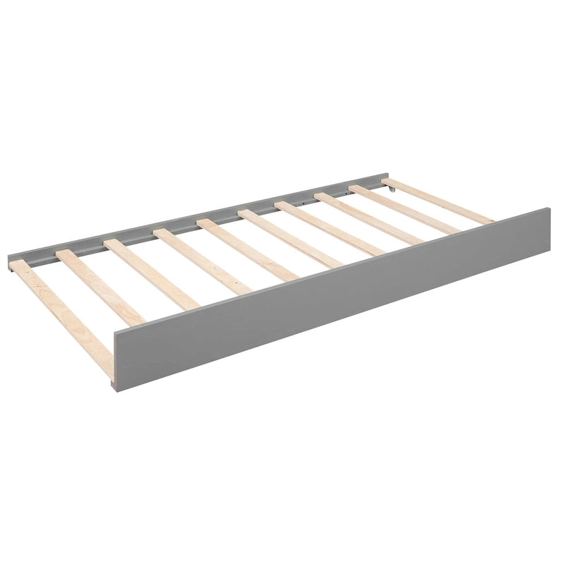 Twin XL Wood Daybed with 2 Pull-Out Trundles, Storage Cubbies and USB Charging Port