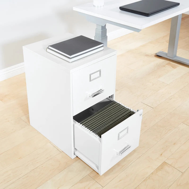 Locking Metal File Cabinet with Letter-Size Drawer and Roller Slides