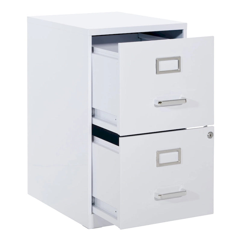 Locking Metal File Cabinet with Letter-Size Drawer and Roller Slides