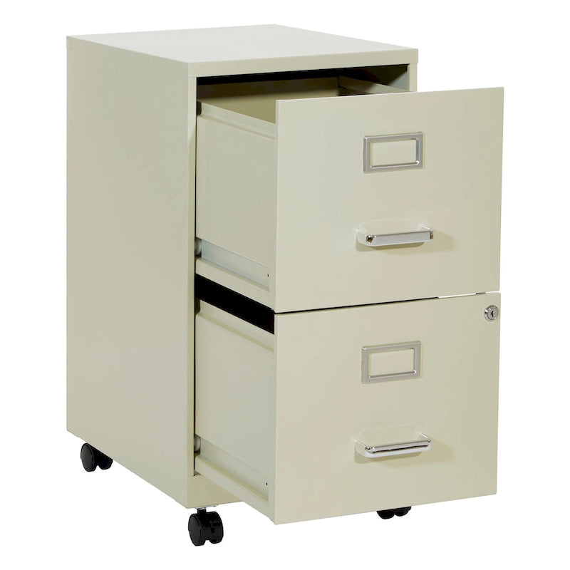 Locking Metal File Cabinet with Letter-Size Drawer and Roller Slides