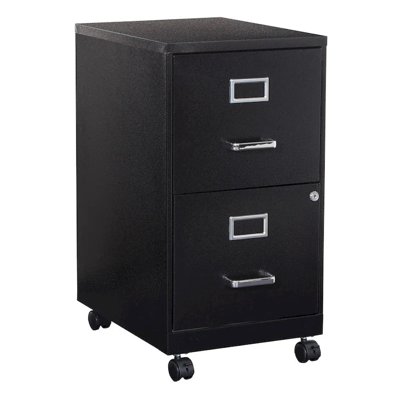 Locking Metal File Cabinet with Letter-Size Drawer and Roller Slides
