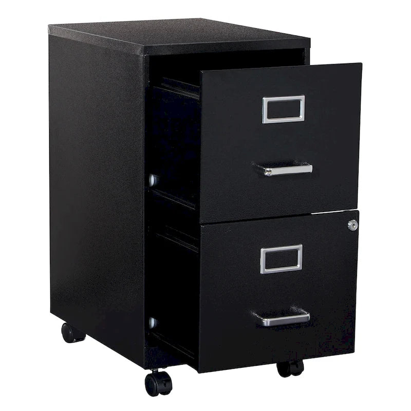 Locking Metal File Cabinet with Letter-Size Drawer and Roller Slides