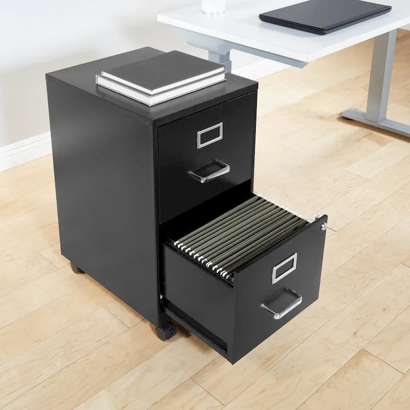 Locking Metal File Cabinet with Letter-Size Drawer and Roller Slides