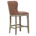 Dorsey Brown and Grey Nubuck Counter Stool