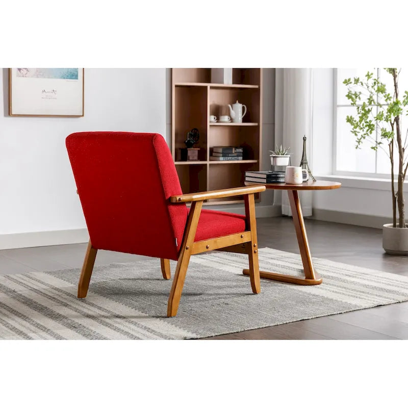 Gepolsterter Loungesessel mit solidem Holzrahmen