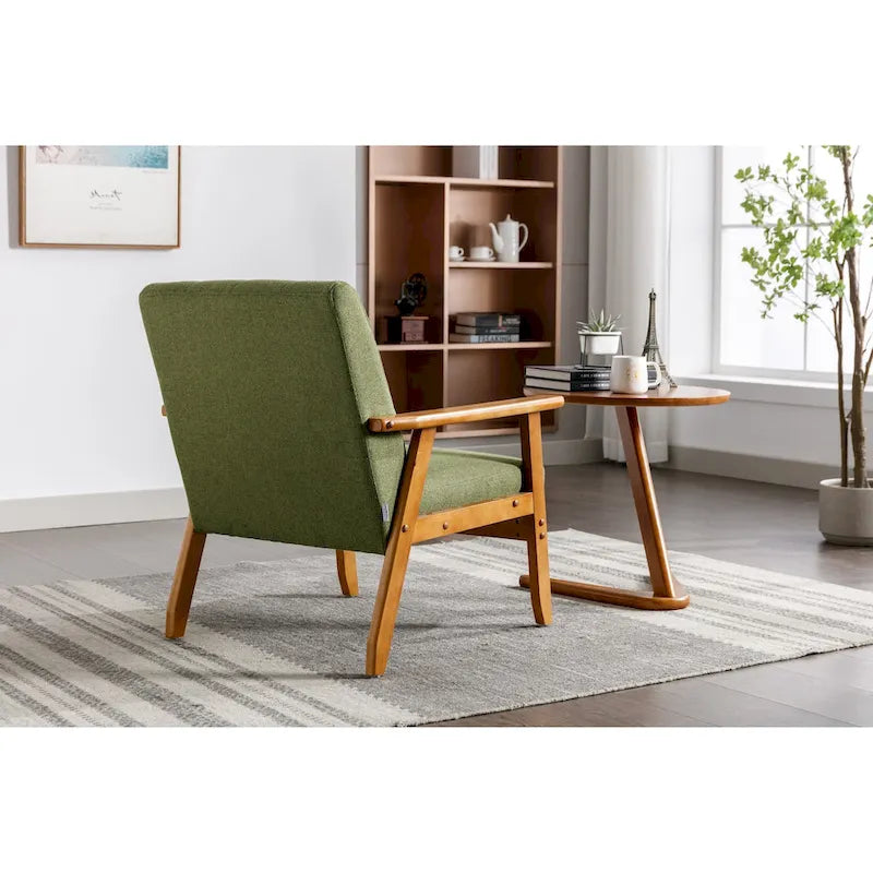 Gepolsterter Loungesessel mit solidem Holzrahmen