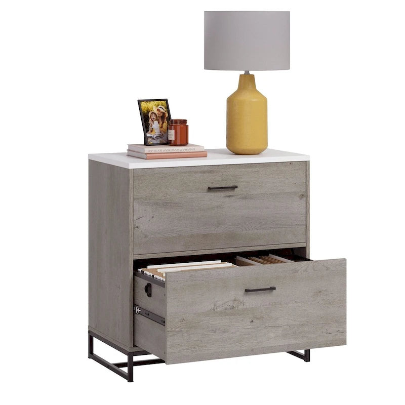 2-Drawer Lateral File Cabinet with Full-Extension Slides