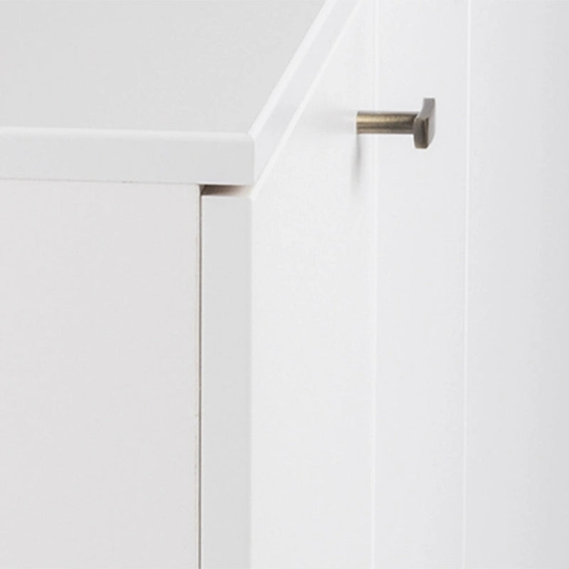 Credenza e buffet moderno di metà secolo a 4 ante con ripiani regolabili